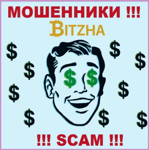 Компания Bitzha - это МОШЕННИКИ !!! Работают противоправно, так как не имеют регулятора