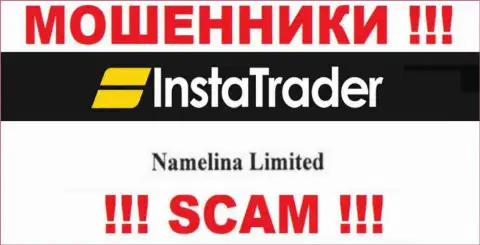 Юридическое лицо конторы InstaTrader Net - это Namelina Limited, информация позаимствована с ресурса