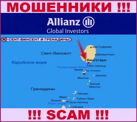 Allianz Global Investors беспрепятственно обманывают, т.к. расположены на территории - Kingstown, St. Vincent and the Grenadines