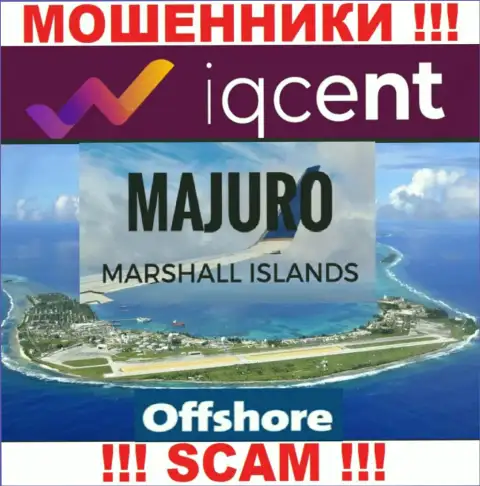 Регистрация IQCent Com на территории Majuro, Marshall Islands, дает возможность обманывать лохов