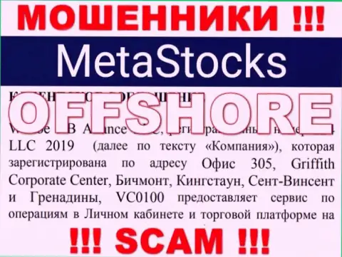 Компания MetaStocks похищает депозиты лохов, расположившись в оффшорной зоне - Saint Vincent and the Grenadines