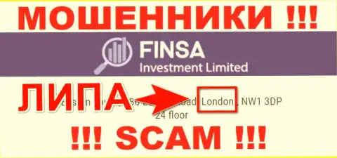 Finsa - это МОШЕННИКИ, надувающие клиентов, оффшорная юрисдикция у организации липовая