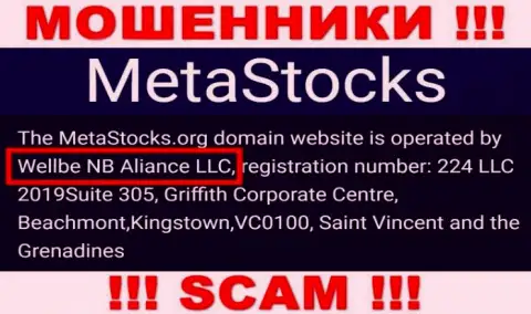 Юр лицо конторы MetaStocks - это Веллбе НБ Алиансе ЛЛК, инфа позаимствована с официального сайта