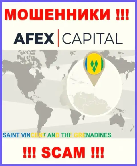 AfexCapital специально скрываются в оффшорной зоне на территории Сент-Винсент и Гренадины, internet-мошенники