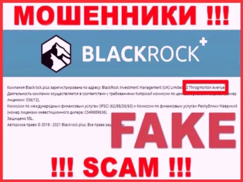 Достоверное местоположение BlackRock Plus Вы не сумеете отыскать ни во всемирной паутине, ни на их веб-сайте