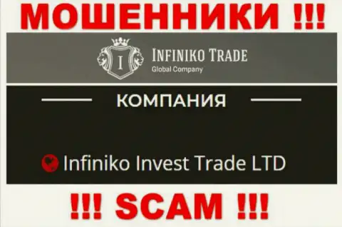 Infiniko Invest Trade LTD это юр лицо интернет-шулеров InfinikoTrade Com