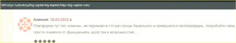 Валютные игроки BTGCapital на web-ресурсе 1001Otzyv Ru рассказали о спекулировании с дилинговой компанией