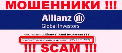 Allianz Global Investors - ЛОХОТРОНЩИКИ ! Регистрационный номер конторы - 905 LLC 2021