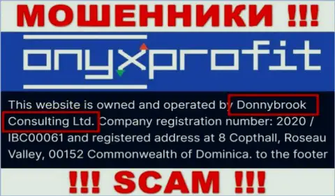 Юр. лицо организации OnyxProfit Pro - это Donnybrook Consulting Ltd, информация взята с официального сервиса
